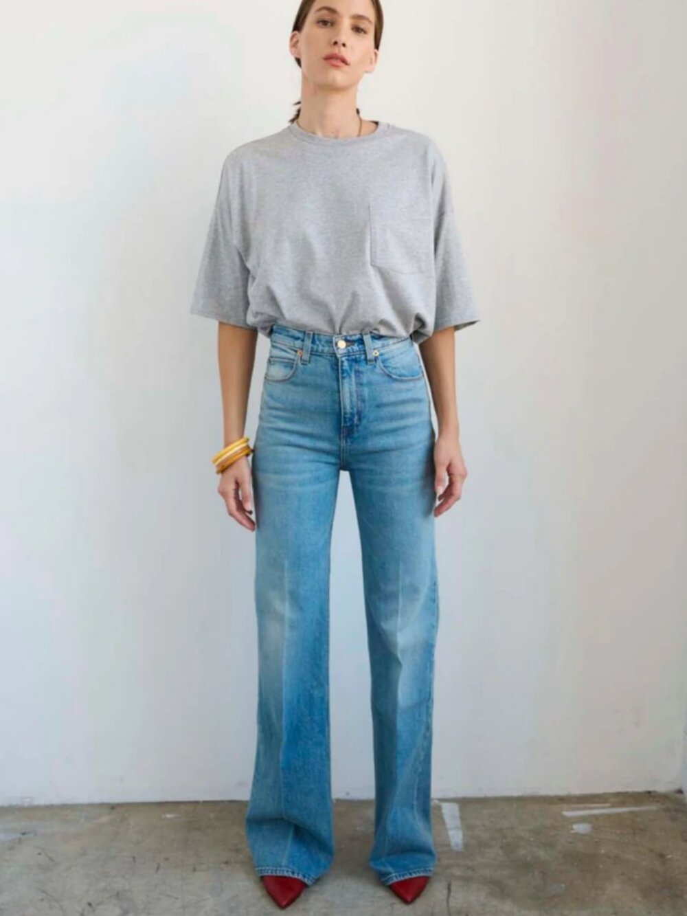 Jamie Haller The Crease Jean in Worn Indigo